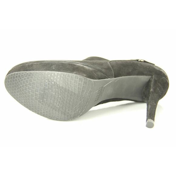 Stuart Weitzman Black Suede The Coverall Platform Ankle Heel Booties - Picture 4 of 10